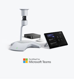 Product 2 MVC S60 Video Conferencing Solution with 360° coverage and center-of-table view.